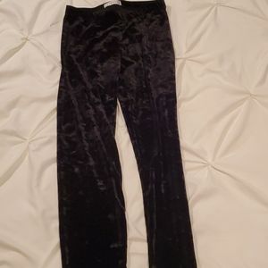 YELETE velvet black leggings